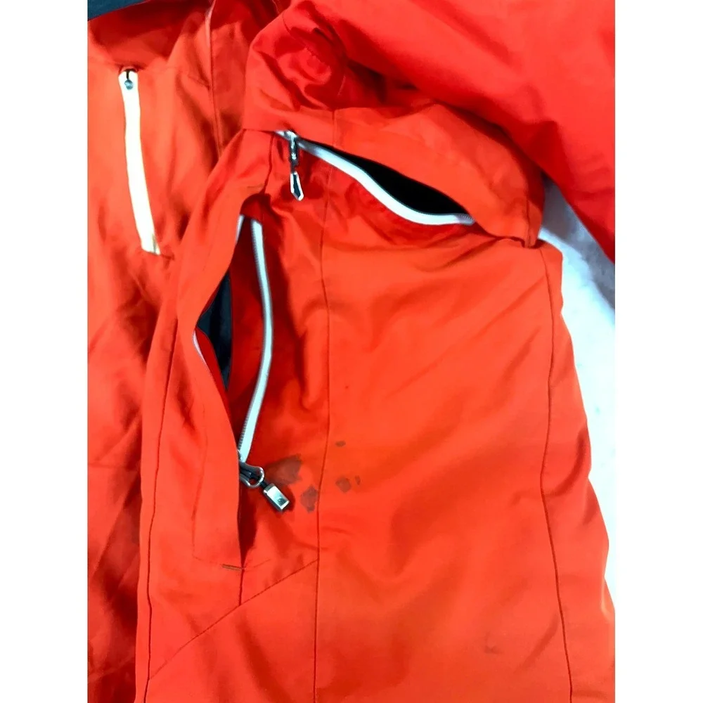 The North Face Hyvent Insulated Ski Jacket Mens XL Red Hiking Outdoor Full Zip